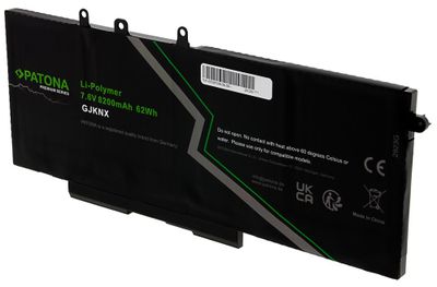 PATONA baterie pro ntb DELL E5280/E5480/E5580 8200mAh Li-Pol 7,6V GJKNX Premium Baterie, pro notebook, 8200mAh, Li-Pol, 7,6V, pro Dell Latitude E5280, E5480, E5580, Precision M3520, M3530, GJKNX, neoriginální