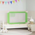 vidaXL Zábrana na detskú posteľ zelená 120x25 cm látka