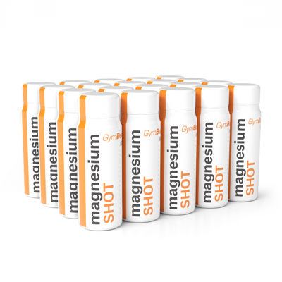 Magnéziový shot - GymBeam, pomaranč, 20 x 60 ml