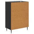 vidaXL Servírovacia skriňa Čierna 66 x 34,5 x 91,5 cm Kompozitné drevo