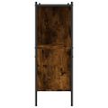 vidaXL Knižnica dymový dub 102x28x77,5 cm kompozitné drevo