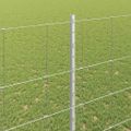 vidaXL Vonkajšie divoké oplotenie s posteľami 25 x 1,5 m Strieborná