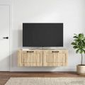 vidaXL Nástenná TV skrinka Dub sonoma 98 x 41 x 30 cm Kompozitné drevo