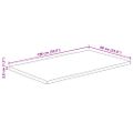 vidaXL Stolová doska 100x60x3,8 cm živý okraj masívne mango
