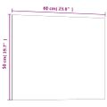 vidaXL Nástenná magnetická tabuľa čierna 60x50 cm tvrdené sklo