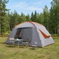 vidaXL Stan chata Šedá a oranžová 400 x 210 x 180 cm Polyester