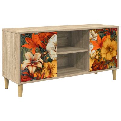 vidaXL TV skrinka GENNEP 102 x 33 x 50 cm Sonoma Kompozitné drevo