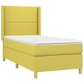 vidaXL Boxspring posteľ s matracom zelená 100x200 cm látka