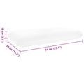 vidaXL Spací vankúš 74 x 39 x 13 cm Stredný Pamäťová pena Biela