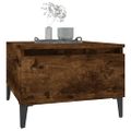 vidaXL Bočný stolík dymový dub 50x46x35 cm spracované drevo