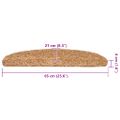 vidaXL Schodové rohože 20 ks 65x21x4 cm béžové, polkruhové, veľké
