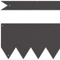 vidaXL Obrubník trávnika 10 ks 100 x 0,05 x 15 cm Čierna
