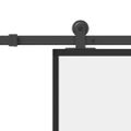 vidaXL Posuvné dvere s kovaním 76x205 cm ESG sklo a hliník