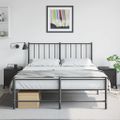 vidaXL Nočné stolíky 2 ks čierne 36x39x43,5 cm oceľ