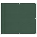 vidaXL Balkónová zástena tmavozelená 90x1000 cm 100 % polyester oxford