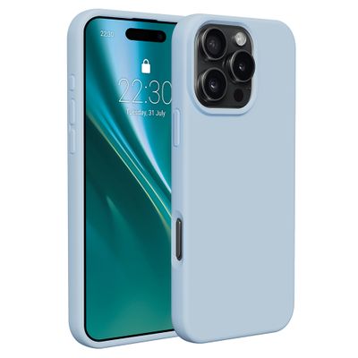 Puzdro Etteri Silicone pre iPhone 16 Pro 6,3" svetlo modré