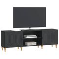 vidaXL TV skrinka 150 x 31 x 50 cm Čierna Kompozitné drevo