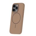 Silikónové tenké Mag puzdro pre iPhone 17 Air 6,6" hnedé