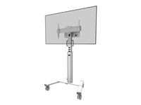 Vozík - pre plochý panel - biela - veľkosť obrazovky: 37"-75"