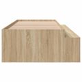 vidaXL Rám postele s dverami Sonoma dub 100 x 200 cm Kompozitné drevo