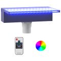 vidaXL Vodopádový prepad s RGB LED diódami akryl 30 cm