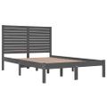 vidaXL Posteľný rám sivý masívne borovicový masív 140x190 cm