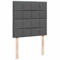 vidaXL Osmanský rám postele s matracom tmavosivá 90x190 cm látka