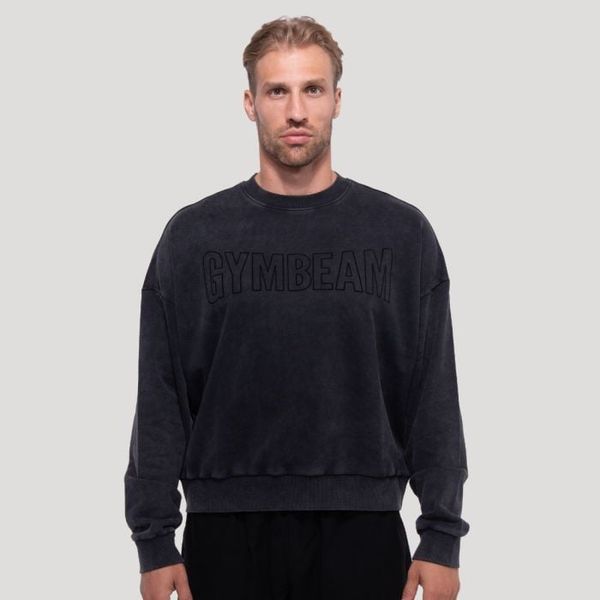 Mikina Persistence Washed Black - GymBeam, veľkosť M