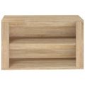 vidaXL Regál na topánky dub sonoma 75x35x45 cm spracované drevo