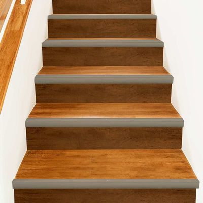 vidaXL Schodové hrany 10 pcs šampanského 67 x 3 x 2 cm Hliník