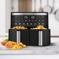 TESLA AirCook DualZone Q450 XXL - multifunkčná duálna digitálna horúcovzdušná fritéza