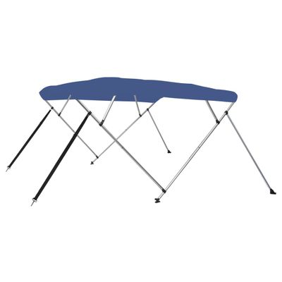 vidaXL Strieška Bimini so 4 oblúkmi, modrá 243x210x137 cm