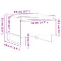vidaXL Konferenčné stolíky 2 ks lesklé biele 50x46x35 cm cm kom. drevo
