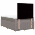 vidaXL Boxspring posteľ s matracom sivohnedý 120x200 cm látka