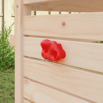 vidaXL Lezecká chytka 12 pcs Červená 100 x 67 x 43 mm PP