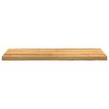 vidaXL Okenný parapet 2 ks svetlohnedá 110x40x2 cm dubový masív