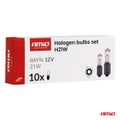 Halogénová žiarovka H21W 12V 21W BAY9s 10ks AMiO-04514