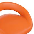 vidaXL Barové stoličky 2 ks oranžové umelá koža