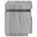 vidaXL Nočné stolíky s LED svetlami 2 ks sivé sonoma 40x39x48,5 cm