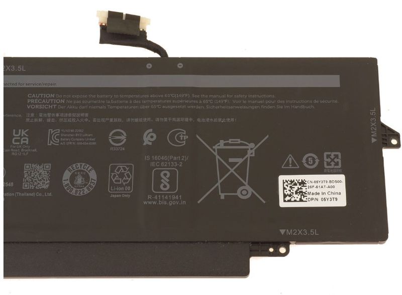 Dell baterie 3-cell 50W/HR LI-ION pro Latitude 9330 Dell Baterie 3-cell 50W/HR LI-ION pro Latitude 9330