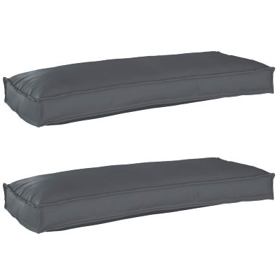 vidaXL Sada vankúšov na palete 2 pcs Antracit 100 x 40 x 8 cm
