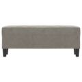 vidaXL Lavička tmavosivá 100x35x41 cm zamat