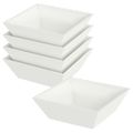 vidaXL Záhradný kvetináč 5 ks Biela 50 x 50 x 15 cm