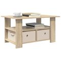 vidaXL Konferenčný stolík Sonoma dub 77 x 55 x 42 cm Kompozitné drevo