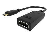Video adaptér - USB-C s pinmi (male) do HDMI so zdierkami (female) - čierna - podporuje 4K