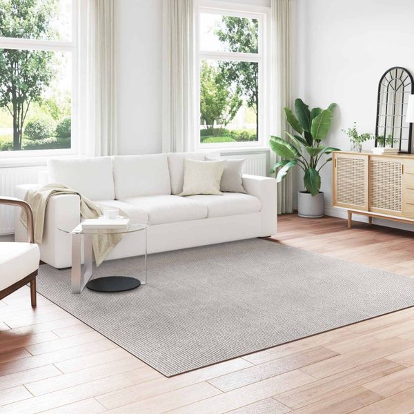 vidaXL Kusové koberce LUGO Krémová a šedá 240 x 240 cm Polyester