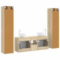 vidaXL Sada kúpeľňového nábytku 5 ks Dub sonoma 33 x 34,5 x 160 cm
