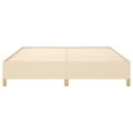 vidaXL Posteľný rám s boxspringom krémová 180x200 cm látka