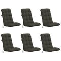 vidaXL 6-dielne vankúše na vysoké operadlo VIANEN 6 pcs 100% polyester