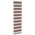 vidaXL Zebra roleta hnedá 45x100 cm šírka látky 40,9 cm polyester